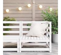 mtlskopl Divano angolare da giardino, bianco, 70 x 70 x 67 cm, in legno di pino, design modulare, per esterni, resistente alle intemperie e durevole, per balcone, terrazza, giardino d'inverno e altro
