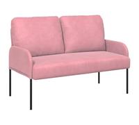 mtlskopl Divano con Cuscino Divano Piccolo Soggiorno Rosa Larghezza 110 cm Divano Design Moderno con Gambe in Metallo Divano Imbottito in Poliestere Divano Compatto per Piccoli Spazi 115x56x80 cm