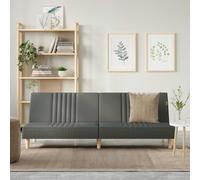 mtlskopl Divano letto 200 x 89 cm, grigio scuro, tessuto 100% poliestere, pieghevole, con schienale regolabile, design moderno, robusto e durevole, per piccoli soggiorni, camera degli ospiti, camera