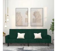 mtlskopl Divano letto a 2 posti, in velluto verde scuro, 220 x 84,5 x 69 cm, moderno divano pieghevole con funzione letto, comodo e robusto, per soggiorno, camera degli ospiti, ufficio e piccoli spazi