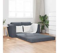 mtlskopl Divano letto grigio scuro, 148 x 71 x 83 cm, in velluto, design moderno, pieghevole, senza attrezzi, piccolo divano per soggiorno, camera degli ospiti, camera dei ragazzi