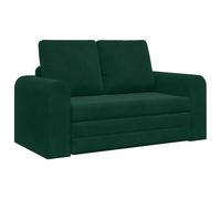 mtlskopl Divano letto verde scuro, 148 x 71 x 83 cm, divano letto multifunzionale da pavimento, divano in velluto con braccioli piatti, letto per gli ospiti convertibile per piccoli spazi, divano