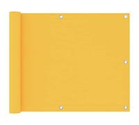 mtlskopl Frangivista per balcone, 75 x 400 cm, in resistente tessuto Oxford, con occhielli in alluminio e corda per il fissaggio alla ringhiera del balcone, colore giallo