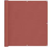 mtlskopl Frangivista per balcone e terrazza, 110 x 400 cm, rivestimento per balcone in robusto tessuto Oxford, terracotta, rettangolare, protezione da sguardi indiscreti e dal vento, per il montaggio