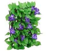 mtlskopl Griglia per tralicci con edera artificiale, 5 pezzi, espandibile, 180 x 20 cm, in legno e foglie in PVC, per balcone, giardino e terrazza, come recinzione da giardino, verde