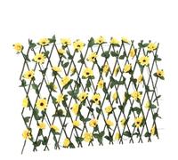 mtlskopl Griglia per tralicci con edera artificiale, 5 pezzi, espandibile, 180 x 60 cm, in legno PVC, per giardino, balcone e terrazza, design moderno, robusta e durevole