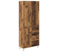 mtlskopl Highboard 180 cm legno vecchio credenza cucina con 3 cassetti, materiale in legno robusto e design moderno, buffet alto per soggiorno, corridoio, sala da pranzo