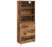 mtlskopl Highboard 69,5 x 34 x 180 cm, credenza a 3 cassetti, in legno