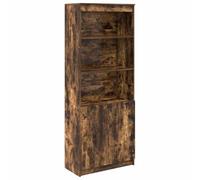 mtlskopl Highboard 70 x 35 x 180 cm, in legno di affumicatura, moderna credenza con 5 ripiani, grande spazio per cucina, corridoio, ufficio, camera da letto, soggiorno