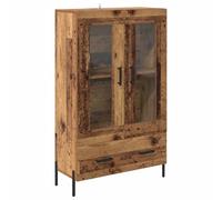 mtlskopl Highboard Corona legno vecchio 69,5 x 31 x 115 cm, materiale in legno con cassetto e 2 ante, design moderno, gamba stabile per soggiorno, corridoio, ufficio