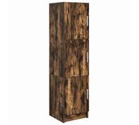 mtlskopl Highboard in rovere affumicato 31,5 x 32 x 122,5 cm, moderna credenza con 3 ante per soggiorno, corridoio e ufficio