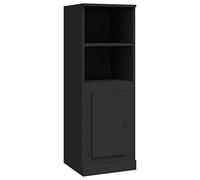 mtlskopl Highboard nero, 36 x 35,5 x 103,5 cm, in legno, moderna credenza sottile con molto spazio, corpo senza tempo per soggiorno e corridoio