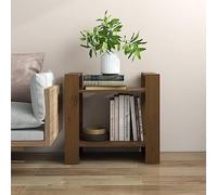 mtlskopl Honey Brown Solid Pine 60 x 35 x 57 cm Bookshelf Room Divider Modern Rustic 3 Animali Storage for Living Bedroom Office