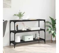 mtlskopl Industrial Libreria nera 100 x 33 x 70,5 cm, materiale in legno e telaio in ferro resistente, design moderno per Living Room Office Bedroom