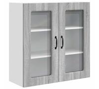 mtlskopl Kalmar - Armadio da cucina Sonoma grigio 80 x 31 x 80 cm, in legno resistente, design moderno con ampio spazio di archiviazione, montaggio semplice, per cucina, soggiorno, sala da pranzo