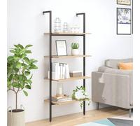 mtlskopl Ladder Shelf - Custodia a libro a 4 posti, 64 x 35 x 152,5 cm, colore: Marrone