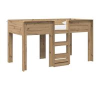 mtlskopl Letto a castello da 100 x 200 cm, per bambini, robusto letto a castello in legno di rovere Artisan, letto matrimoniale salvaspazio e telaio stabile per la cameretta dei bambini