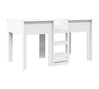 mtlskopl Letto a castello per bambini, 80 x 200 cm, moderno letto a soppalco in legno bianco, per fratelli, salvaspazio, a due piani, per piccoli spazi e camere dei ragazzi