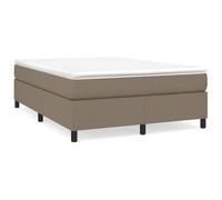 mtlskopl Letto a molle, 140 x 200 cm, set completo con materasso a molle insacchettate e topper, letto matrimoniale imbottito, per chi dorme sulla pancia e sulla schiena, moderno telaio in tessuto per