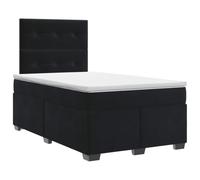 mtlskopl Letto a molle, 200 x 200 cm, con materassi e topper, cappuccino | Letto matrimoniale completo da 200 x 200 cm per la vostra camera da letto, con rivestimento in similpelle facile da pulire e