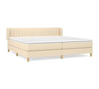 mtlskopl Letto a molle, 200 x 200 cm, con materasso e topper, con molle insacchettate per il massimo comfort durante il sonno, moderno letto imbottito per camera da letto e camera degli ospiti