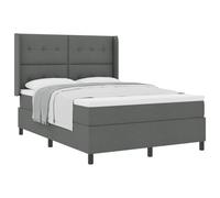 mtlskopl Letto a molle, grigio scuro, 160 x 200 cm, con materasso e rete a doghe, design moderno, robusto e durevole, per camera da letto e camera degli ospiti