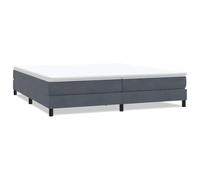 mtlskopl Letto a molle, grigio scuro, 200 x 220 cm, rivestimento in velluto con rete a doghe, stabile letto imbottito senza materasso, moderno concetto per camera da letto e camera degli ospiti