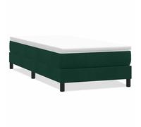 mtlskopl Letto a molle senza materasso, 80 x 210 cm, in velluto verde scuro, con robusta rete a doghe, design moderno e comfort di archiviazione, letto singolo compatto per camera da letto e camera