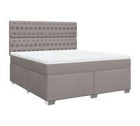 mtlskopl Letto a molle, tortora, 180 x 200 cm, con materasso a molle insacchettate, testiera regolabile in altezza e cuscino lavabile, design urbano per camera da letto, camera degli ospiti, letto