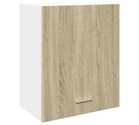 mtlskopl Lione - Armadio da parete in legno di quercia Sonoma, 50 x 31 x 60 cm, con 2 scomparti e fermata della porta selezionabile, design moderno e robustezza per cucina, bagno e corridoio