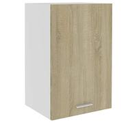 mtlskopl Lione Sonoma - Armadio pensile in legno di quercia 60 cm, design moderno con 2 ripiani, per cucina, corridoio, balcone