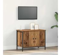 mtlskopl Lowboard per TV in legno antico 60 x 35 x 45 cm in legno con 2 ante e scaffale, credenza moderna per soggiorno, camera da letto, corridoio