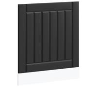 mtlskopl Lucca - Mascherina per lavastoviglie 60 x 1,5 x 67 cm, in legno di colore nero, robusto, facile da pulire, design moderno, protegge la vostra lavastoviglie, mobili da cucina, sala da pranzo