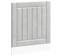 mtlskopl Lucca - Mascherina per lavastoviglie, colore: grigio cemento, 60 x 1,5 x 67 cm, in legno robusto e moderno, per la protezione della lavastoviglie, per cucina, corridoio o vecchio edificio