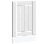mtlskopl Lucca - Mascherina per lavastoviglie in legno bianco, 45 x 1,5 x 67 cm, design robusto e facile manutenzione per cucina, sala da pranzo e concetti di casa aperti