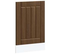 mtlskopl Lucca - Mascherina per lavastoviglie in legno di quercia, 45 x 1,5 x 67 cm, resistente, impermeabile, per mobili da cucina, protezione lavastoviglie