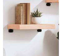 mtlskopl Mensola da parete in legno di quercia massiccio, 40 x 30 cm, non trattata, rustica, con bordo naturale, portata 20 kg, design moderno per Living Room, cucina, corridoio