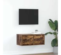 mtlskopl Mobile per TV a basso consumo, 60 x 31 x 25,5 cm, in legno con 2 cassetti, montaggio a parete, design moderno, robusto e durevole, per soggiorno, corridoio, camera da letto