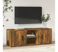 mtlskopl Mobile per TV, basso fumo, 100 x 31,5 x 35 cm, materiale in legno, design moderno, con 4 scomparti e porta per soggiorno, home entertainment