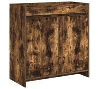 mtlskopl Mobile sottolavabo da bagno in rovere affumicato, 78,5 x 37,5 x 81 cm, moderno mobiletto sottolavabo in legno con molto spazio di archiviazione, elegante mobiletto da bagno per mobili da