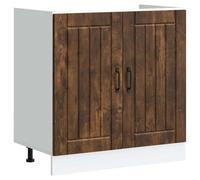 mtlskopl Mobile sottolavello Lucca 80 x 46 x 81,5 cm, in legno con piedini regolabili, design moderno e robusto armadio multiuso per cucina, ripostiglio e bagno degli ospiti