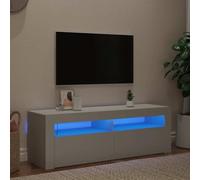 mtlskopl Mobile TV bianco con LED RGB Lowboard 120 x 35 x 40 cm, materiale in legno, design moderno, robusto e durevole, per soggiorno, home entertainment