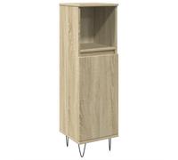 mtlskopl Mobiletto da bagno Sonoma, in legno di quercia, 30 x 30 x 100 cm, resistente, pratico set di mobili da bagno per piccoli bagni e ospiti