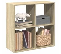 mtlskopl Modern 4-Cube Room-Divider - Custodia a libro Sonoma Oak 69,5 x 29 x 69,5 cm, in legno composito verticale o orizzontale per Living Room Office Bedroom Kitchen