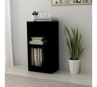 mtlskopl Modern - Custodia a libro a 2 livelli, 40 x 24 x 75 cm, in legno Engineered Wood Slim Bookshelf for Living Room Bedroom Home Office, Space-Saving Corner Shelf Unit with Wall Mount