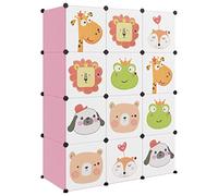 mtlskopl Mtlskoplastic - Armadietto modulare per bambini, 110 x 46,5 x 144 cm, 12 cubi, in polipropilene, resistente, impermeabile, facile da montare, grande spazio per la cameretta dei bambini, il