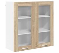 mtlskopl Pensile a 2 ante in rovere Sonoma 80 x 31 x 80 cm, materiale in legno, robusto mobile da cucina con ampio spazio di archiviazione, design moderno per cucina, corridoio e ufficio