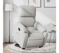 mtlskopl Poltrona relax con supporto elettrico in microfibra, 75 x 90 x 104 cm, comoda poltrona da lettura con funzione sdraiata, look cinematografico a 135°, per soggiorno, camera da letto