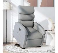 mtlskopl Poltrona relax elettrica grigio chiaro con supporto per alzarsi, 70 x 92 x 99,5 cm, comoda poltrona da lettura moderna per soggiorno, camera da letto, anziani