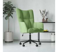 mtlskopl Poltrona relax verde chiaro velluto regolabile in altezza, 61,5 x 69 x 94,5-102 cm, piccola poltrona da lettura con base a croce e ruote, design moderno per Living Room & Camera da letto